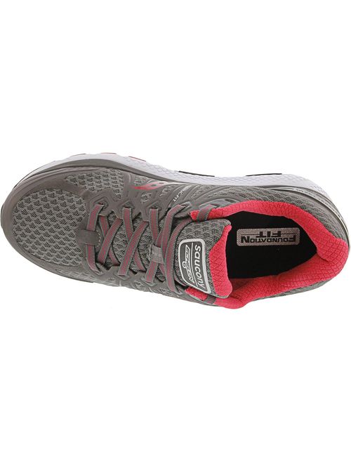 Saucony Women's Echelon 6 Grey / Pink Ankle-High Mesh Running - 7.5M