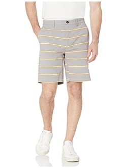 Men's Cotton Plaid Relaxed Fit Ziper Fly Short Classic-Fit 9