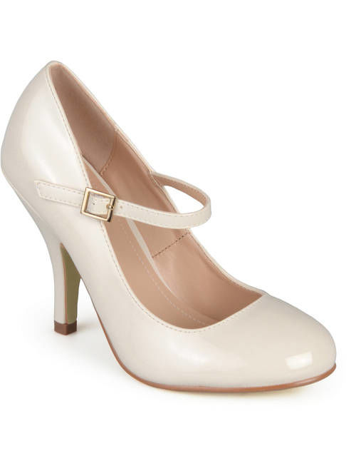 Brinley Co. Women's Patent Round Toe Mary Jane Pumps