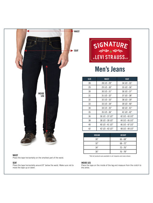 Signature By Levi Strauss & Co. Men's Regular Fit Jeans