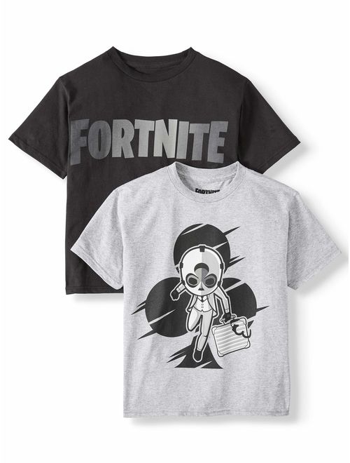 Fortnite "Clubz Fortnite Logo" Short Sleeve Licensed T-Shirt Set (Big Boys)