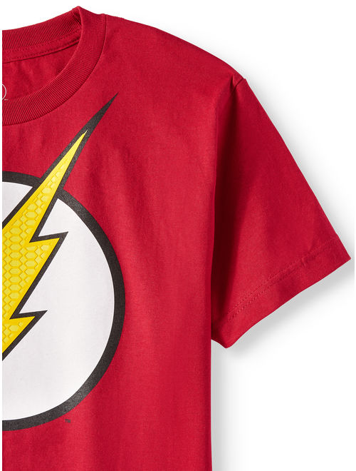 DC Comics The Flash Logo with HD Ink Short Sleeve T-Shirt (Little Boys & Big Boys)