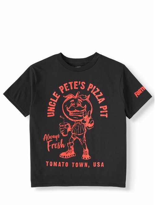 Fortnite Uncle Pete's Pizza Short Sleeve Graphic T-Shirt (Big Boys)