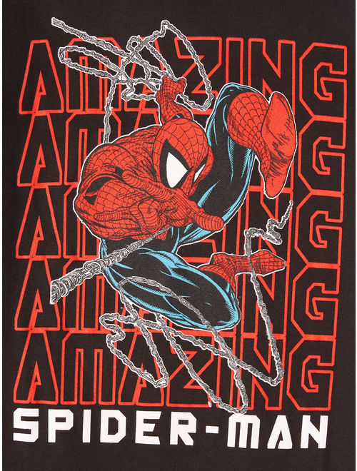 Marvel Spider-Man "Amazing Repeat" Short Sleeve Licensed T-Shirt (Little Boys & Big Boys)
