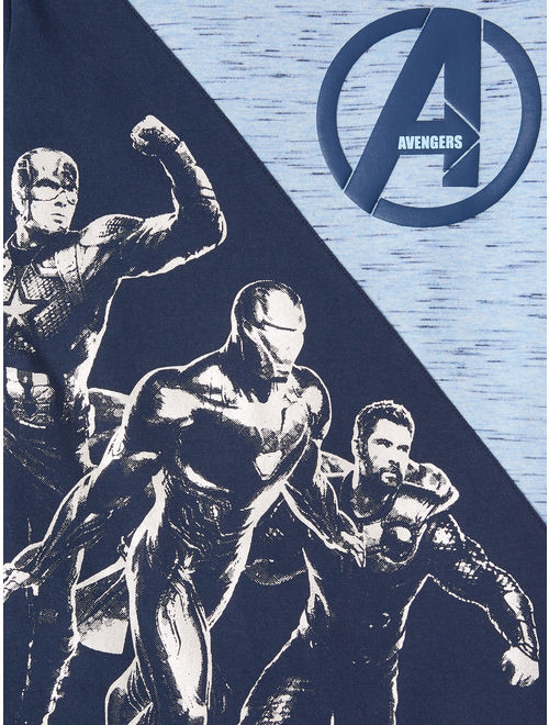 Marvel The Avengers Short Sleeve Graphic Split T-Shirt (Little Boys, Big Boys & Husky)