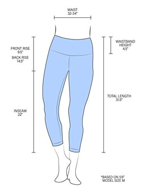 90 Degree By Reflex - High Waist Compression Leggings Tummy Control Shapewear - Power Flex Capri