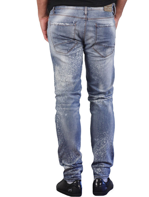Men's Slim Straight Splatter Aaron Jeans from Jordan Craig Legacy Edition