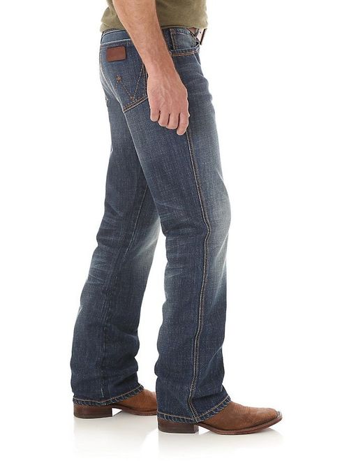 wrangler men's retro relaxed fit boot cut jean, jackson hole, 32w x 36l