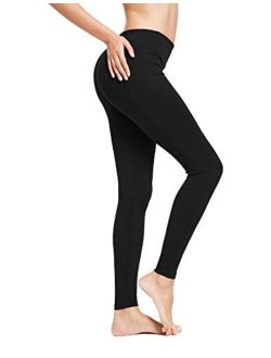 Women's Ankle Legging Athletic Yoga Hiking Workout Running Pants Inner Pocket Non See-Through Fabric