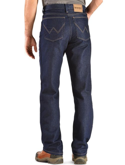 Wrangler NEW Blue Mens Size 40X34 Rugged Wear Regular-Fit Stretch Jean