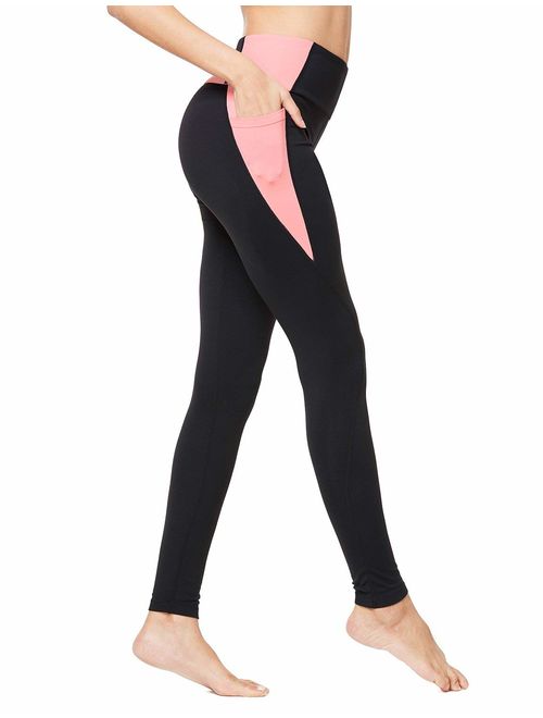 BALEAF Women's High Waisted Yoga Leggings Workout Capri Tummy Control Pants with Pocket