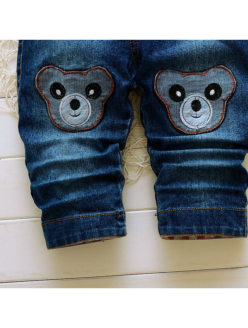 Toddler Kids Baby Girls Boys Child Clothes Denim Pants Overalls Jeans Jumpsuits