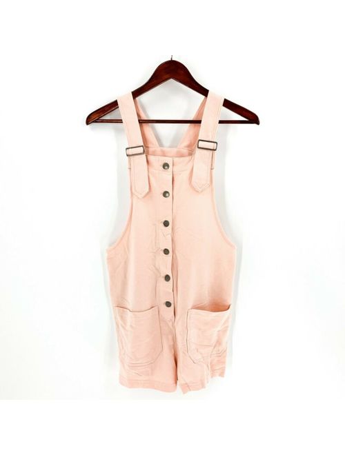 Z Supply Large The Button Front Overall in Peachskin Women's