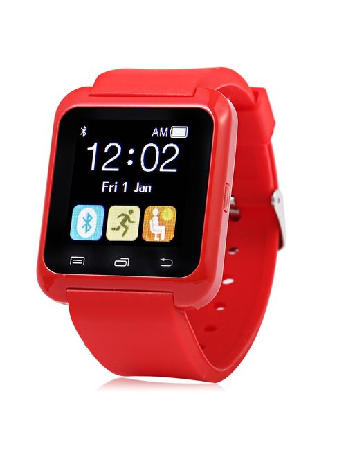 Premium Red Bluetooth Smart Wrist Watch Phone mate for Android Samsung HTC LG Touch Screen Blue Tooth Smart Watch for Kids for Adults Amazingforless U8