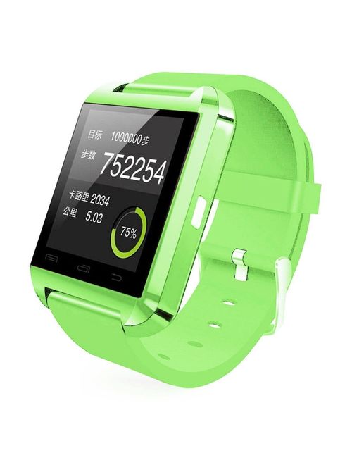 Premium Green Bluetooth Smart Wrist Watch Phone mate for Android Samsung HTC LG Touch Screen Blue Tooth Smart Watch for Kids for Adults Amazingforless U8