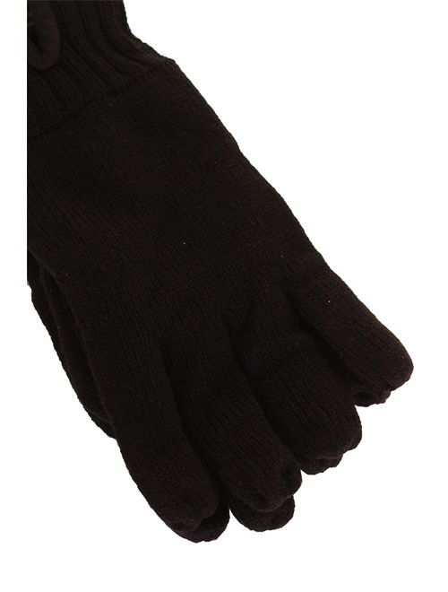 Isotoner Signature Men'S Black Smartdri Smartouch Gloves 1SZ