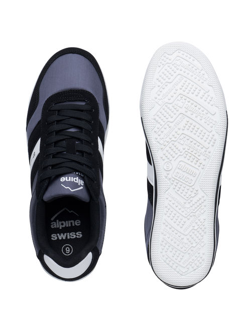 alpine swiss haris mens retro striped athletic shoes fashion sneaker tennis shoe