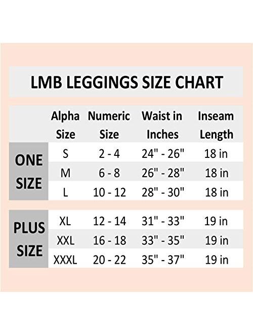 LMB Women's Ultra Soft Leggings Stretch Fit 40+ Colors - One Size - Plus Size