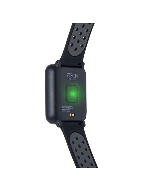 iTech Fusion Smartwatch Black/Gray Perforated