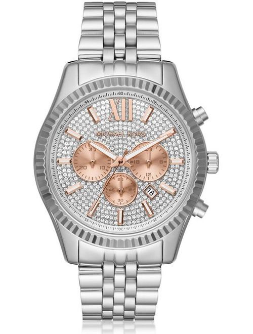 Michael Kors Men's Lexington Crystallized Stainless Steel Watch MK8515