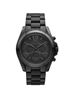 Men's Bradshaw Chronograph Black Stainless Steel Watch MK5550