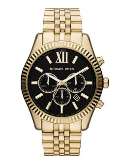 Men's Classic Chronograph Lexington Gold-Tone Watch MK8286