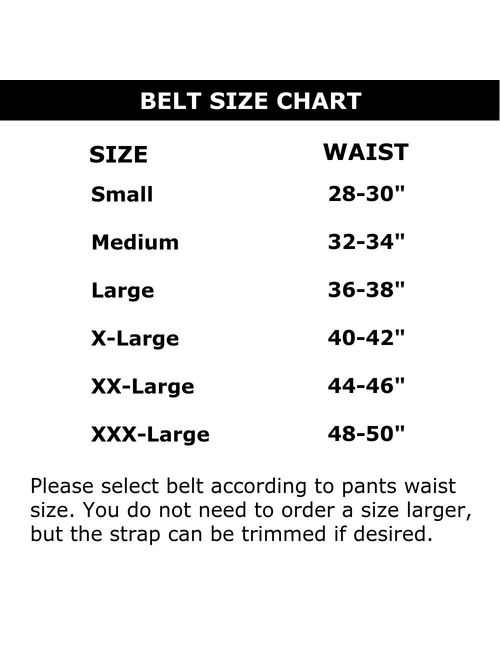 BESTA Men's Elastic Belt with Adjustable Buckle that Hides Excess Strap (Large, Black)