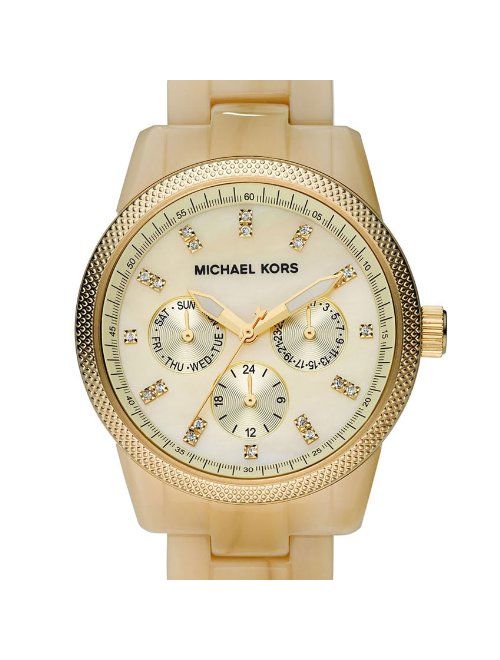 Michael Kors MK5039 Women's Mother of Pearl Gold Tone Watch