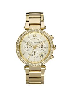 Women's Parker Chronograph Gold-Tone Stainless Steel Watch MK5354