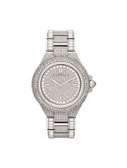 Women's Camille Crystal Stainless Steel Fashion Watch MK5869