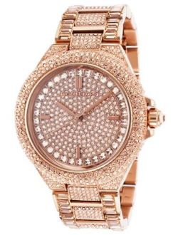 Women's Camile Crystal Rose-Tone Stainless Steel Rose-Tone Dial MK5862