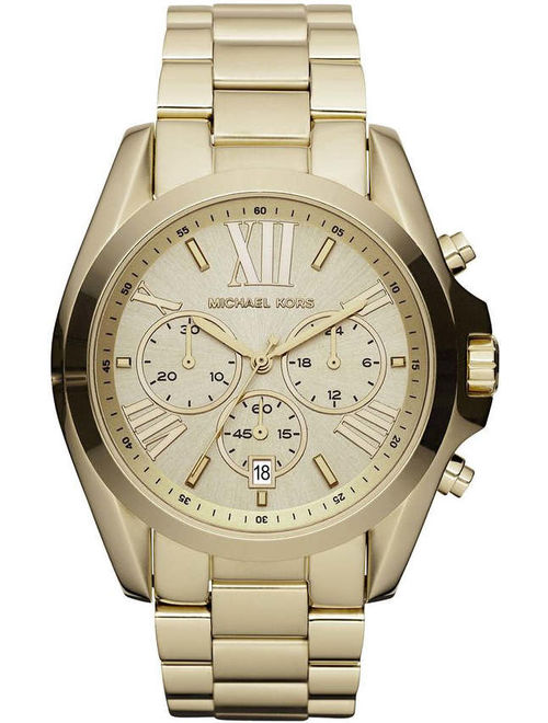 Michael Kors Women's Bradshaw Chronograph Gold Stainless Steel Watch MK5605