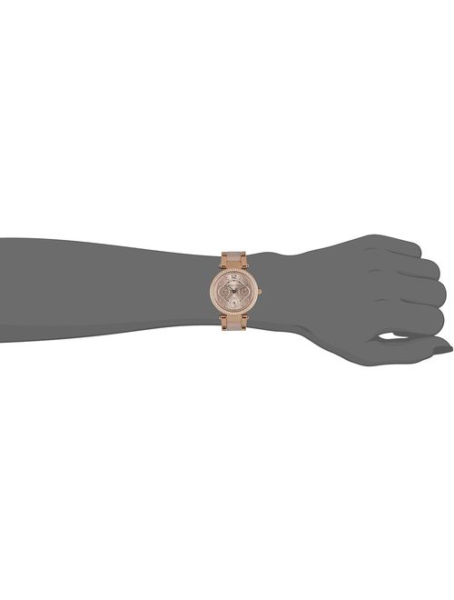 Michael Kors Women's 39mm Rose Gold-Tone Steel Bracelet & Case Quartz Chronograph Watch MK6110