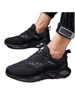 Men's Breathable Lace Up Sneakers Casual Running Sports Work Shoes