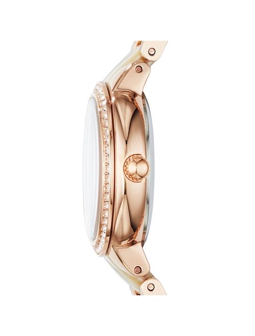 Fossil Women's Virginia Rose-Gold Acetate Glitz Watch (Style: ES3716)