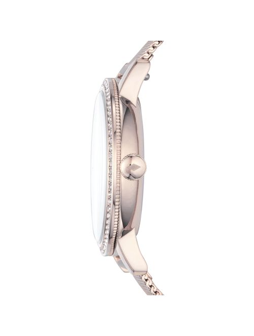 Fossil Women's Neely Three-Hand Pastel Pink Stainless Steel Watch, ES4364