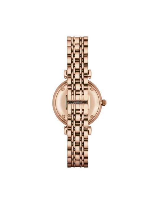 Emporio Armani Women's Retro Mother of Pearl Rose Gold Watch AR1909