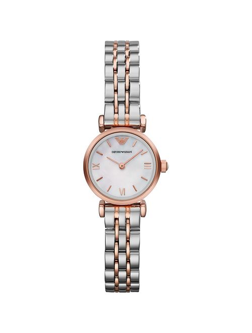 Emporio Armani Women's Two-Tone Mother of Pearl Bracelet Watch AR1764