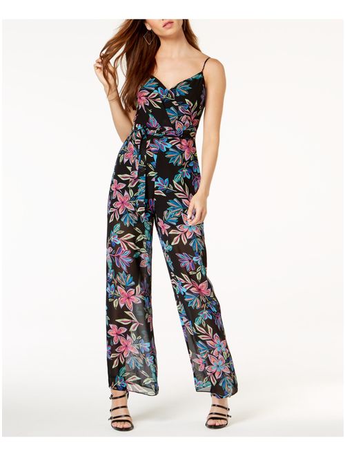 Guess Womens Floral Print Jumpsuit