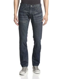 Agave Hipster Mens Slim Straight Jeans in Oak Beach MADE IN USA $228 NEW 34x35