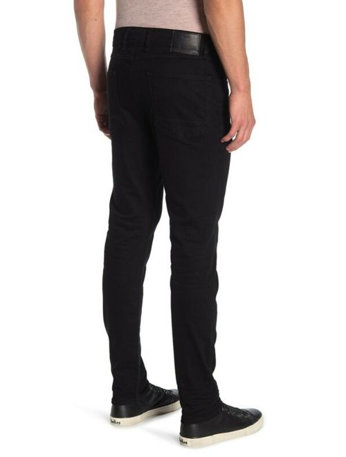 $225 HUDSON SARTOR SLOUCHY SKINNY FIT JEANS IN BLACK WASH SIZE 30 X 32