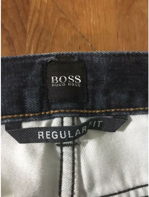 Hugo Boss Dark Wash Regular Fit Straight Leg Jeans Size 33/32