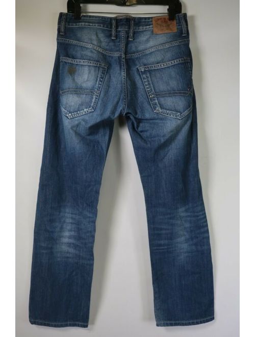 C9023 VTG Men's TOMMY HILFIGER Button Fly Straight Denim Jeans Size 30X32