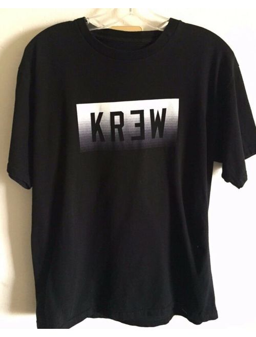 KREW Tee Shirt Short Sleeve Black Men's Medium New