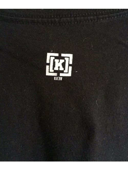 KREW Tee Shirt Short Sleeve Black Men's Medium New
