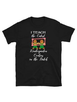 Christmas Kindergarten Teacher Teach Cookies T-Shirt S-3XL