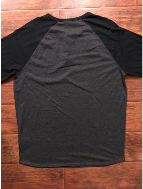 O'Neill ONeil Black Long Sleeve Henley Tee Shirt Size XL