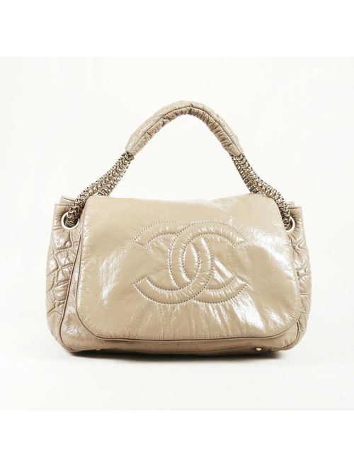 Chanel Patent Leather "Rock and Chain" Shoulder Bag