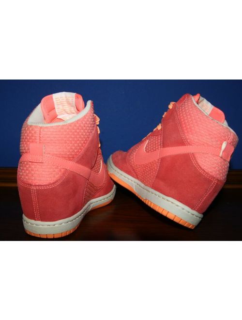 Nike Dunk Sky Hi High Essential Suede Lava Glow Pink 644877-602 Women's Sz 7 US
