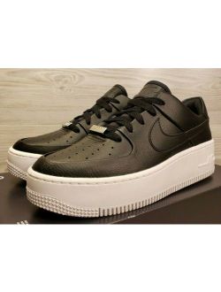 Womens Nike Air Force 1 Sage Low Black White Fashion Sneaker AR5339-002 Size 7